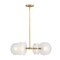 Designers Fountain Sky Fall 4-Light Brushed Gold Contemporary Geometric Chandelier for Dining Rooms D311C-4CH-BG - alternate 4
